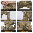Штаны тактические IDOGEAR G3 Combat Pants с наколенниками Размер XXL Мультикам - изображение 7