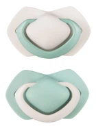 Набор пустышек силиконовых симметричных 2 шт. Pure Color Бежевых Canpol babies 6-18 м (5903407992693)