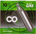 Баллон CO2 Liss баллончики для пневматики 12g 10 шт/уп (030741) - изображение 1