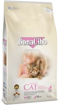 Сухий корм для кішок BonaCibo Light & Sterilized для стерилізованих з м'ясом курки, анчоусами та рисом