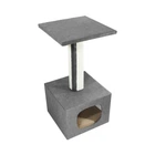 Дряпка Lucky Pet будинок "Грот", сірий, 33х33х67 см