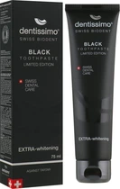Dentissimo Extra Whitening Black Зубна паста "Натуральне відбілювання" 75ml (492907-55490)
