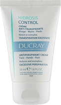 Кремовий антиперспірант для рук та ніг - Ducray Hidrosis Control Antiperspirant Cream 50ml (835495-34754)