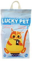 Наполнитель Lucky Pet бентонитовый с ароматом лаванды, средняя гранула (1,5 - 2,5 мм), 5 кг.