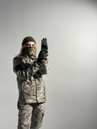 Зимний костюм 'Terra Hot' светлый пиксель женский + бафф хаки и перчатки L - изображение 5