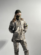 Зимовий костюм 'Terra Hot' світлий жіночий піксель + бафф хакі та рукавички XL - зображення 7