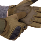 Перчатки тактичні із закритими пальцями SP-Sport BC-8798 Оливковий розмір: M - зображення 3