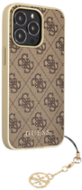 Etui plecki Guess 4G Charms Collection do Apple iPhone 13/13 Pro Brown (3666339033453) - obraz 1