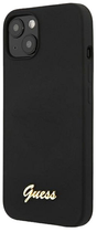 Панель Guess Silicone Script Gold Logo для Apple iPhone 13 Black (3666339033842) - зображення 1