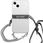 Панель Guess 4G Grey Strap Silver Chain для Apple iPhone 13 mini Transparent (3666339023270) - зображення 1