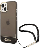 Панель Guess Translucent Pearl Strap для Apple iPhone 14 Plus Black (3666339064174) - зображення 1