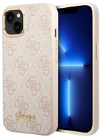 Панель Guess 4G Vintage Gold Logo для Apple iPhone 14 Pink(3666339065324)