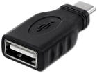 Адаптер Qoltec USB Typ-C - USB Typ A чорний (5901878503967) - зображення 1