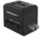Adapter sieciowy Qoltec 2xUSB 10.5W podróżny czarny (5901878501338) - obraz 3