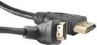 Кабель Qoltec HDMI High Speed With Eth. A - HDMI A угловий 90гр 1.3 м (5901878523071) - зображення 1