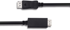 Kabel Qoltec 4K DisplayPort v1.1 męski - HDMI męski 1 m (5901878504407) - obraz 2