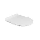 Сиденье для унитаза Qtap Presto Дюропласт белое с микролифтом Slim QT26991217AW