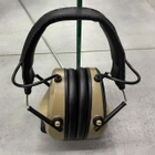 Навушники тактичні Earmor M30, активні, NRR 24, колір – Койот, активні навушники військові (243809) - зображення 7