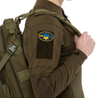 Шеврон патч на липучці "Героям Слава" TY-9916 чорний-жовтий-блакитний - зображення 4