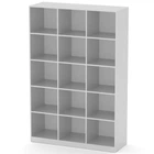 Шкаф книжный Компанит КШ-3 Нимфея альба 130х44,8х195 см