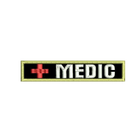 Шеврон на липучці (велкро) Медик 12,5х2,5 см Чорний 5011 - изображение 1