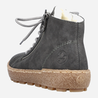 Жіночі зимові черевики Rieker N1020-45 38 24.8 см Сірі (4060596817617) - зображення 6