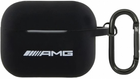 Чохол AMG Silicone White Logo для AirPods Pro 2 Black (3666339146054) - зображення 1