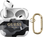 Etui CG Mobile Guess Camo Collection do AirPods 3 Czarny (3666339010102) - obraz 1