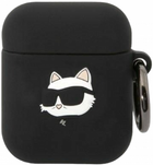 Etui CG Mobile Karl Lagerfeld Silicone Choupette Head 3D do AirPods 1 / 2 Czarny (3666339087890) - obraz 1