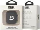 Etui CG Mobile Karl Lagerfeld Silicone Choupette Head 3D do AirPods 1 / 2 Czarny (3666339087890) - obraz 3