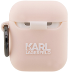 Чохол CG Mobile Karl Lagerfeld Silicone Choupette Head 3D для AirPods 1 / 2 Pink (3666339087951) - зображення 2