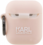 Etui CG Mobile Karl Lagerfeld Silicone Karl Head 3D do AirPods 1 / 2 Różowy (3666339087869) - obraz 2