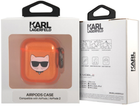 Etui CG Mobile Karl Lagerfeld Choupette do AirPods 1 / 2 Pomarańczowy (3666339009281) - obraz 3