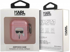 Чохол CG Mobile Karl Lagerfeld Glitter Karl`s Head для AirPods 1 / 2 Pink (3666339030315) - зображення 3