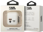 Чохол CG Mobile Karl Lagerfeld Silicone Karl & Choupette для AirPods 1 / 2 White (3666339088194) - зображення 3