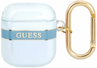 Etui CG Mobile Guess Strap Collection GUA2HHTSB do AirPods 1 / 2 Niebieski (3666339047108) - obraz 1