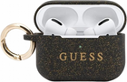 Etui CG Mobile Guess Silicone Glitter GUACAPSILGLBK do AirPods Pro Czarny (3700740472422)