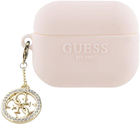 Etui CG Mobile Guess 3D Rubber 4G Diamond Charm GUAP23DSLGHDP do AirPods Pro 2 Różowy (3666339171285)