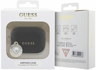 Etui CG Mobile Guess Fixed Glitter Heart Diamond Charm GUAP2PGEHCDK do AirPods Pro 2 Czarny (3666339171216) - obraz 3