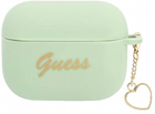 Etui CG Mobile Guess Silicone Charm Heart Collection GUAPLSCHSN do AirPods Pro Zielony (3666339039073) - obraz 1