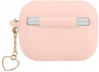 Etui CG Mobile Guess Silicone Charm Heart Collection GUAPLSCHSP do AirPods Pro Różowy (3666339039011) - obraz 3
