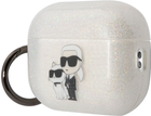 Чохол CG Mobile Karl Lagerfeld Glitter Karl & Choupette KLAP2HNKCTGT для Apple AirPods Pro 2 White (3666339099336) - зображення 2