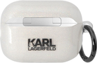 Чохол CG Mobile Karl Lagerfeld Glitter Karl & Choupette KLAP2HNKCTGT для Apple AirPods Pro 2 White (3666339099336) - зображення 3
