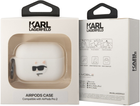 Etui CG Mobile Karl Lagerfeld Silicone Choupette Head 3D KLAP2RUNCHH do Apple AirPods Pro 2 Biały (3666339099275) - obraz 4