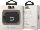 Etui CG Mobile Karl Lagerfeld Silicone Choupette Head 3D KLAP2RUNCHK do Apple AirPods Pro 2 Czarny (3666339099268) - obraz 4
