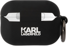 Чохол CG Mobile Karl Lagerfeld Silicone Karl Head 3D KLAP2RUNIKK для Apple AirPods Pro 2 Black (3666339099237) - зображення 3