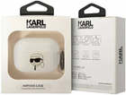 Чохол CG Mobile Karl Lagerfeld Karl`s Head KLAPHNIKTCT для AirPods Pro Transparent (3666339087999) - зображення 3
