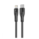 Кабель Charge\OTG Proove Soft Silicone Type-C to Lightning 2.4A 27W 1m Black CCSO27002101