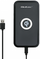 Індуктивний бездротовий зарядний пристрій Qoltec 10 W Qualcomm Quick Charge 3.0 Black (5901878518435)