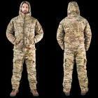 Тактичний Зимовий військовий костюм з тепловідбійною підкладкою Omni Hit Multicam Куртка з капюшоном та зимові штани Ріп Стоп L Мультикам HWMRZZ0026800-1 - зображення 2